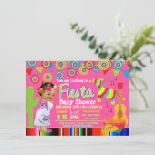Invitation à une fête prénatale Fiesta avec bébé f (Debout devant)