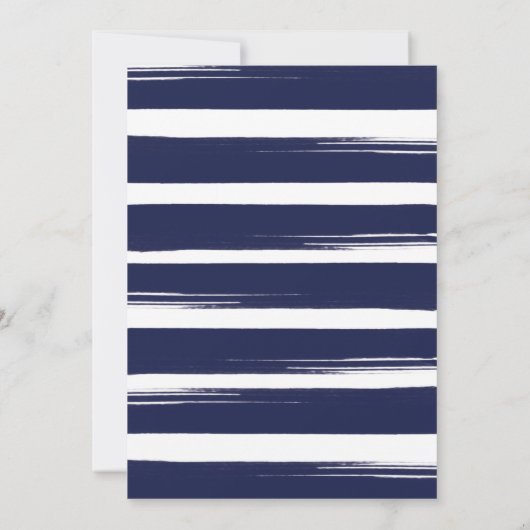 Invitation à une fête prénatale nautique Ahoy C'es (Dos)