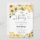 Invitation à une fête prénatale pour Bébé Abeille (Devant)
