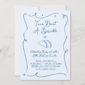 Invitation à une fête prénatale pour bébé avec tac (Devant)