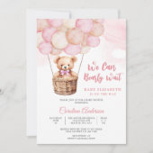 Invitation à une fête prénatale pour bébé avec un (Devant)