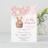 Invitation à une fête prénatale pour bébé avec un (Debout devant)