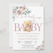 Invitation à une fête prénatale pour bébé avec un (Devant)
