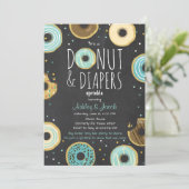 Invitation à une fête prénatale pour garçon avec d (Debout devant)