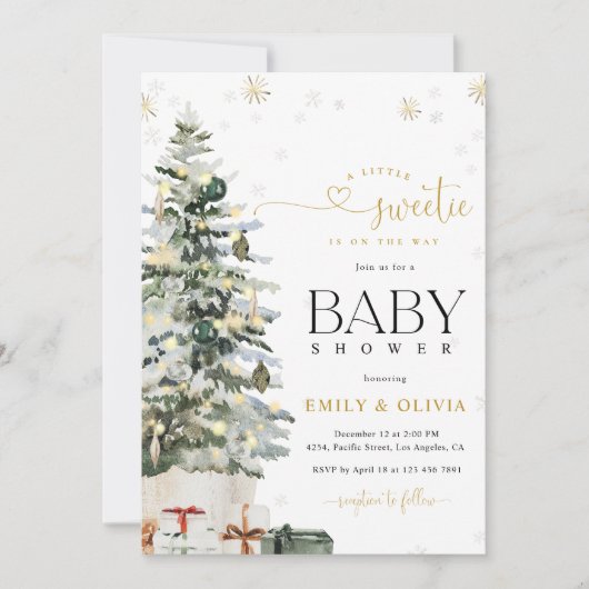 Invitation à une fête prénatale sur le thème de l' (Devant)