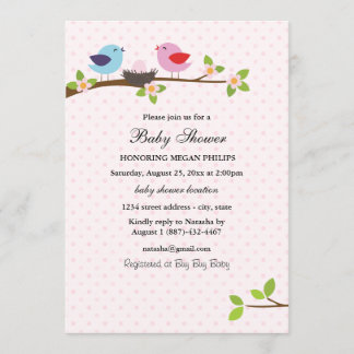 Invitation à une fête prénatale sur le thème de la
