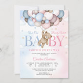 Invitation à une fête prénatale sur le thème du bé (Devant)