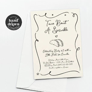 Invitation à une fête prénatale Taco Bout a Baby