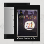 Invitation à une fête privée à Chicago (Devant / Derrière)