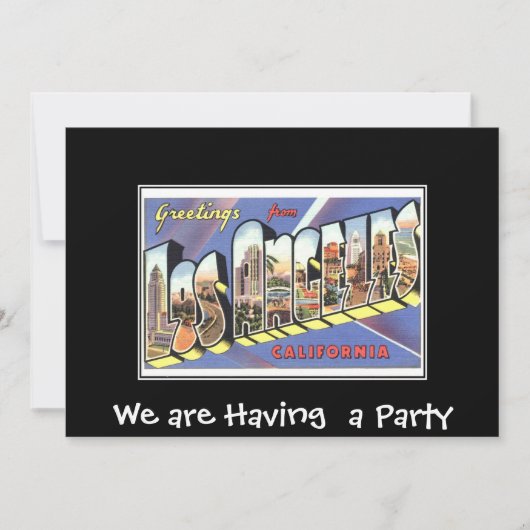 Invitation à une fête privée à Los Angeles (Devant)