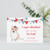 Invitation à une fête royale de corgis (petit) (Debout devant)