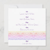 Invitation à une fête scintillante  (Dos)