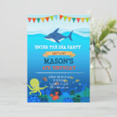 Invitation à une fête sous la mer adorable (Debout devant)