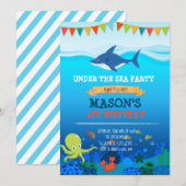 Invitation à une fête sous la mer adorable (Devant / Derrière)