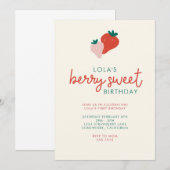 INVITATION À UNE FÊTE SUCRÉE AUX FRUITS ROUGES (Devant / Derrière)