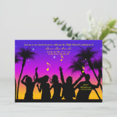 Invitation à une fête sur la plage (Debout devant)
