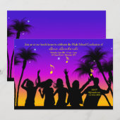 Invitation à une fête sur la plage (Devant / Derrière)