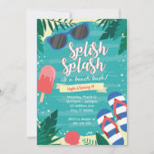 Invitation à une fête sur la plage (Devant)