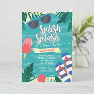 Invitation à une fête sur la plage