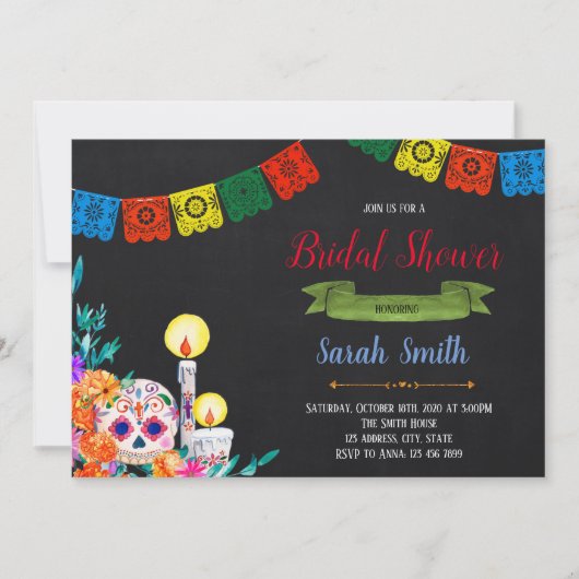 Invitation à une fête sur le thème de la journée d (Devant)
