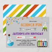 Invitation à une fête sur le thème de la science m (Devant / Derrière)