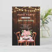 Invitation à une fête sur le thème de la terrasse (Debout devant)