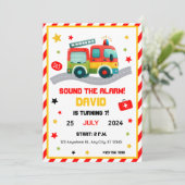 Invitation à une fête sur le thème des camions de (Debout devant)