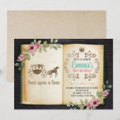 Invitation à une fête sur le thème des vieux livre (Devant / Derrière)