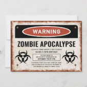 Invitation à une fête sur le thème des zombies ave (Devant)