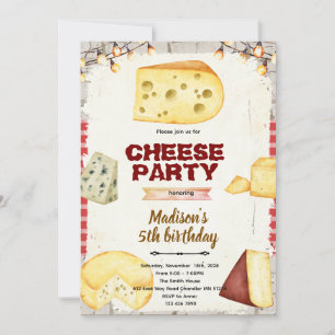 Invitation à une fête sur le thème du fromage
