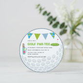 Invitation à une fête sur le thème du golf (Debout devant)