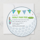 Invitation à une fête sur le thème du golf (Devant)