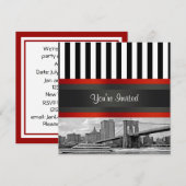 Invitation à une fête sur un bateau sous la NYC Sk (Devant / Derrière)