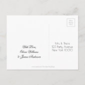 Invitation à une fête surprise, Sauvegarder la dat (Dos)