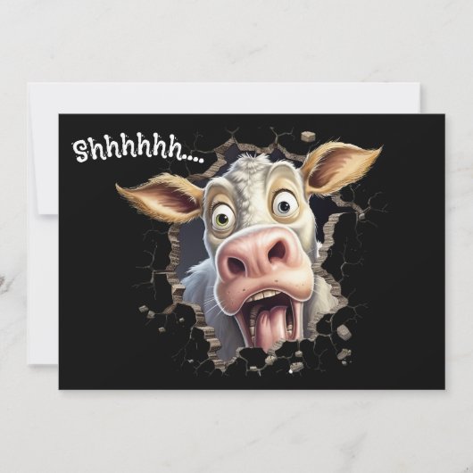 Invitation à une fête surprise secrète | Chut Vach (Devant)