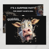 Invitation à une fête surprise secrète | Chut Vach (Devant / Derrière)