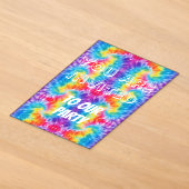 Invitation à une fête Tie-Dye (Poser)