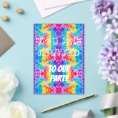 Invitation à une fête Tie-Dye (Insitu (Mariage))