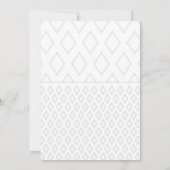 Invitation à une fête tout en blanc (Dos)