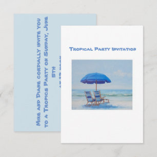 Invitation à une fête tropicale