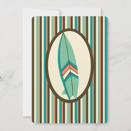 Invitation à une fête tropicale de plage pour la f (Dos)