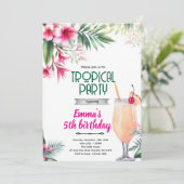Invitation à une fête tropicale Piña Colada (Debout devant)