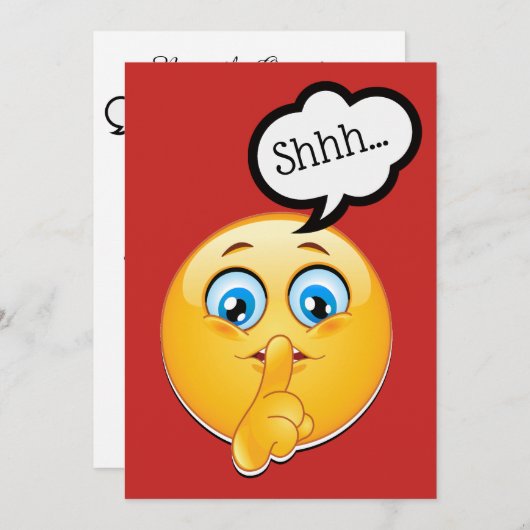 Invitation à une fête / une soirée surprise (Devant / Derrière)