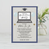 Invitation à une fête virtuelle de remise de diplô (Debout devant)