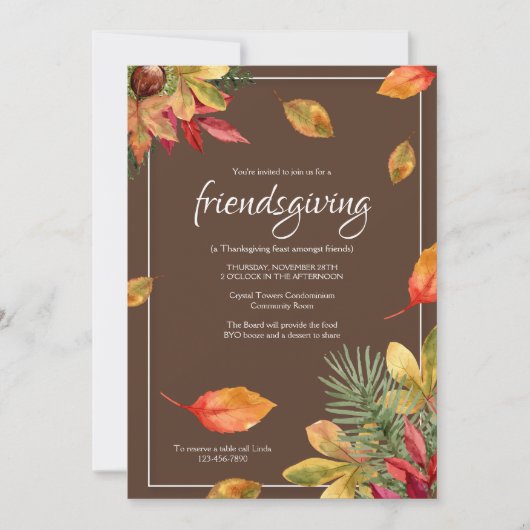 Invitation à une Gloire d'Automne (Devant)