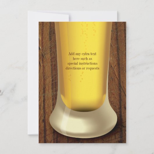 Invitation à une grande soirée de dégustation de b (Dos)