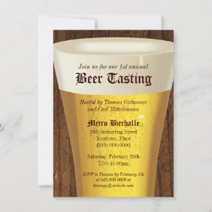Invitation à une grande soirée de dégustation de b