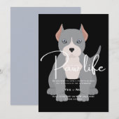 Invitation à une journée de jeu de pitbull (Devant / Derrière)