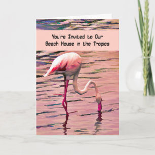 Invitation à une maison de plage tropicale