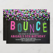 Invitation à une maison gonflable, Fête de maison  (Devant / Derrière)